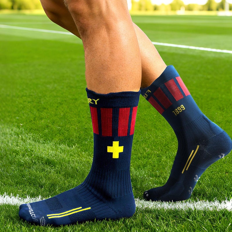 FUNRY Store Club Collection Soccer Grip Socks,Non-Slip Soccer Socks,Comfy Secure Fit For Football Running & Basketball(sizes:7-11) - Image 3